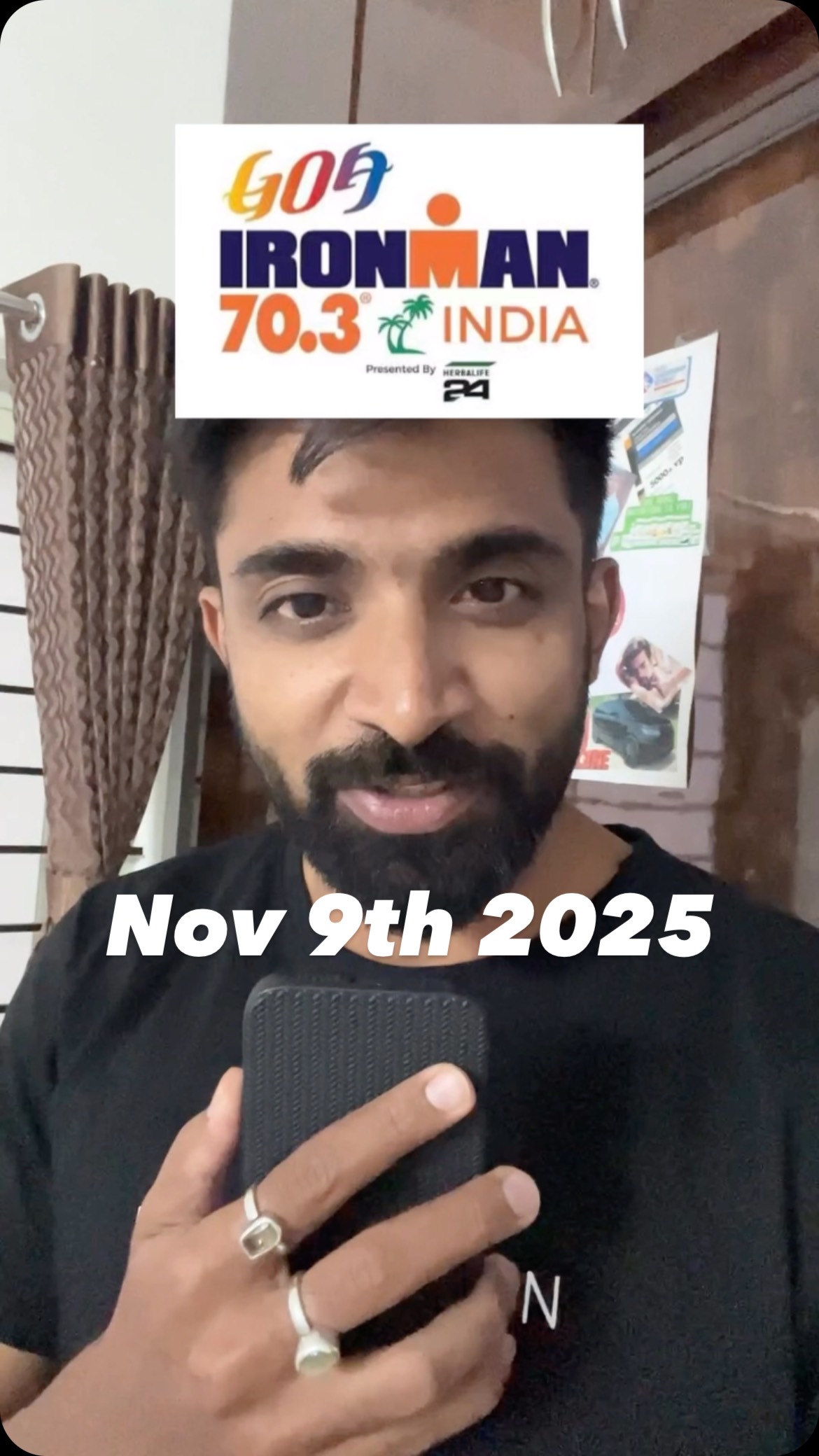 Instagram post by @fitbro_24 for Herbalife. Caption reads: Iron man 70.3 Goa
Sponsors @herbalifeindiaofficial....