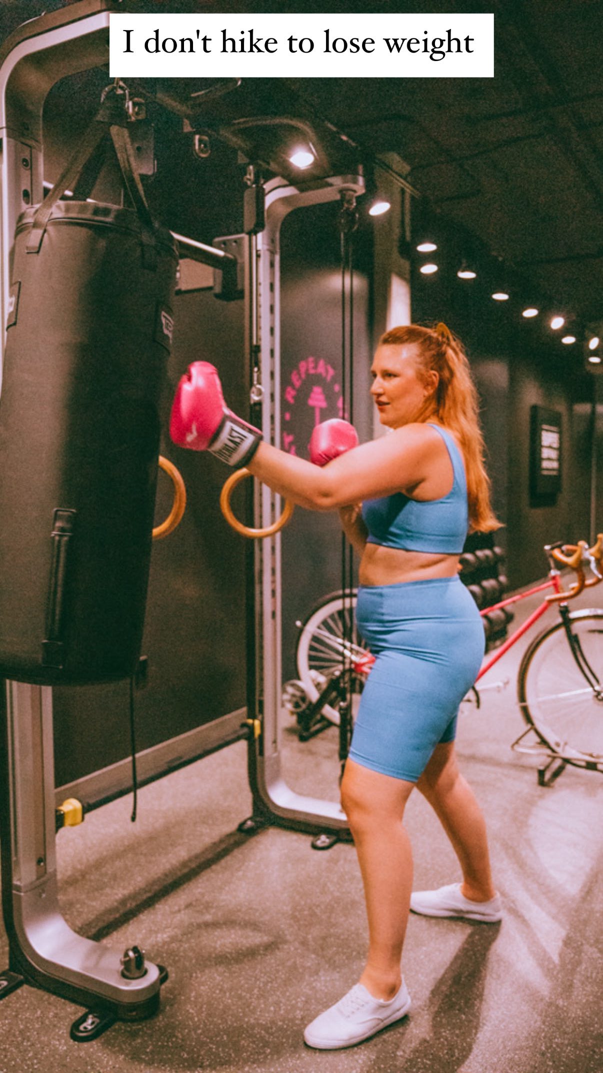 Instagram post by @thewhimsysoul for Girlfriend Collective. Caption reads: Existing in a curvy body doesn’t have to be a....