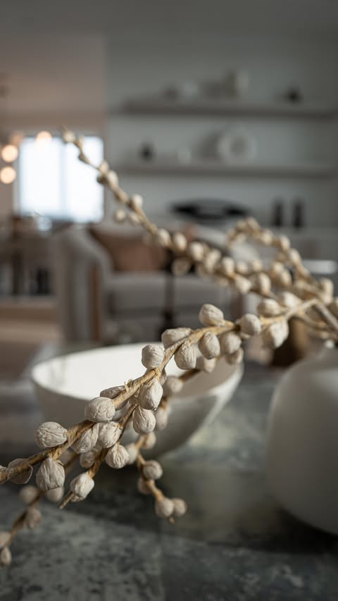 Instagram post by @stylewithsanaz for Crate and Barrel. Caption reads: Would you believe me if I told you there wasn’t....