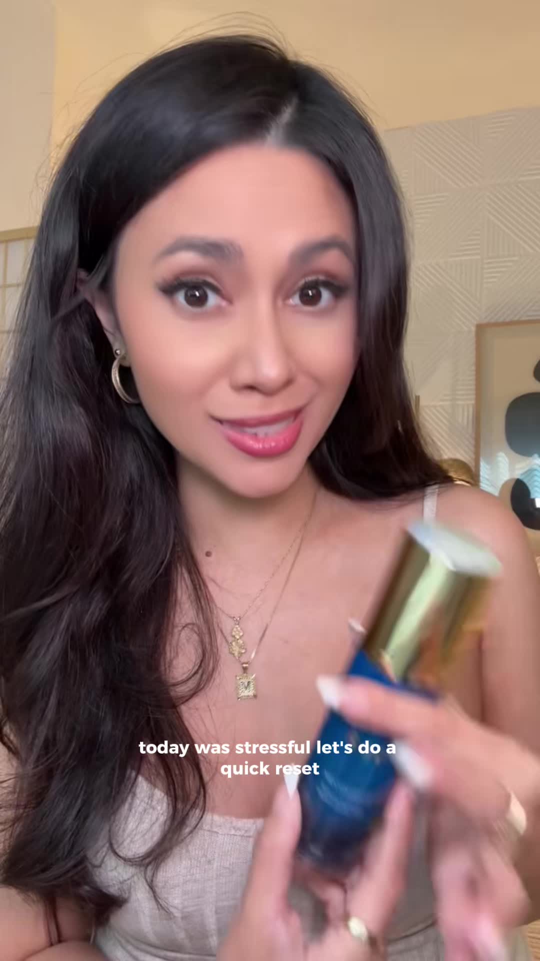 TikTok post by @mischarenee.ugc for Iero Beauty. Caption reads: [...] like peace. 🤍 @ieró Beauty #iero....