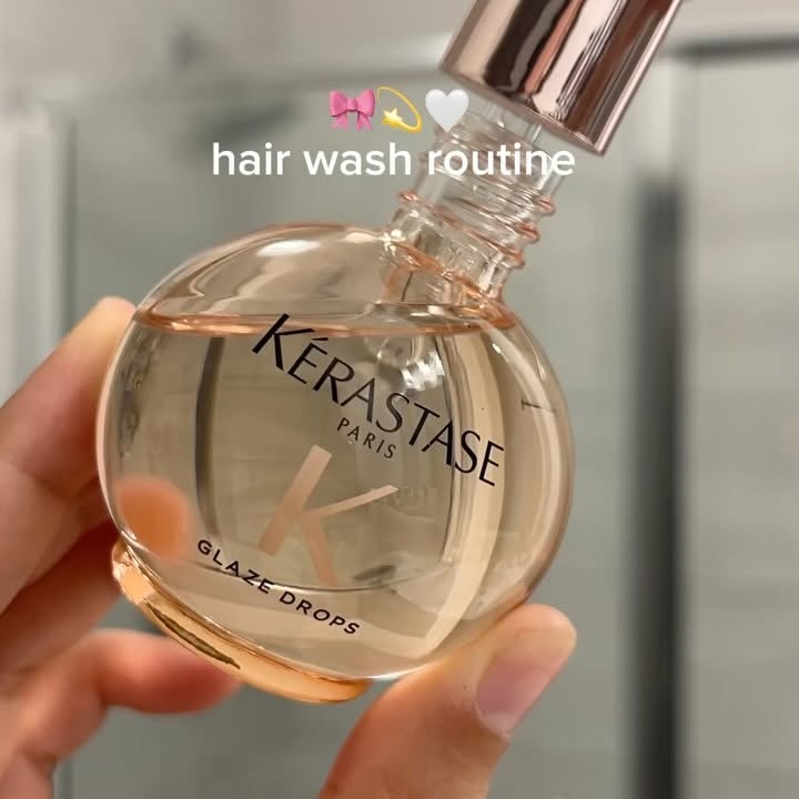 Instagram post by @kylahowingtonn for Mielle Organics. Caption reads: hair wash routine 🎀💫🤍
*PR - gifted....
