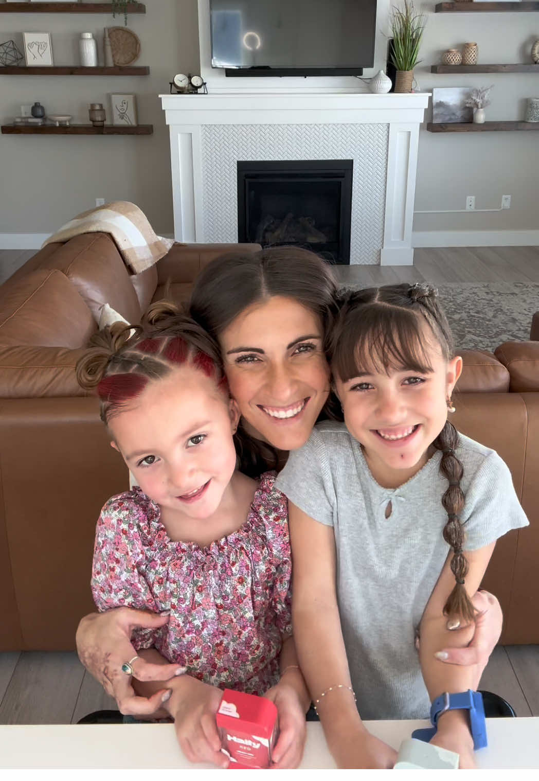 TikTok post by @littlelocksbylindsay for Hally Hair. Caption reads: [...] 100 days of school is with @Hally Hair shade....