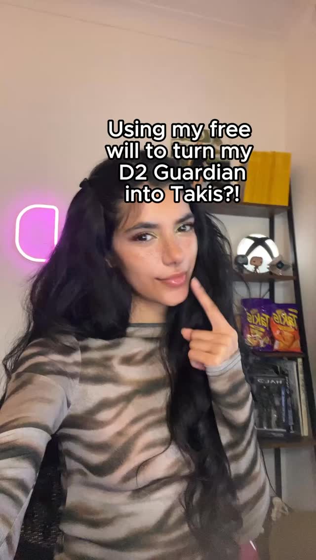 Instagram post by @35p.ramen for Takis. Caption reads: [...] Destiny 2 wardrobe so I got inspired by....