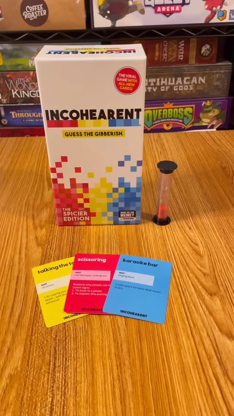 Instagram post by @tiktokboardgames for What Do You Meme. Caption reads: A party game that will get you talking. Love the....