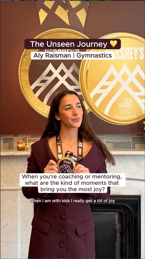 Instagram post by @alyraisman for Hersheyland. Caption reads: There’s nothing sweeter than seeing someone else....