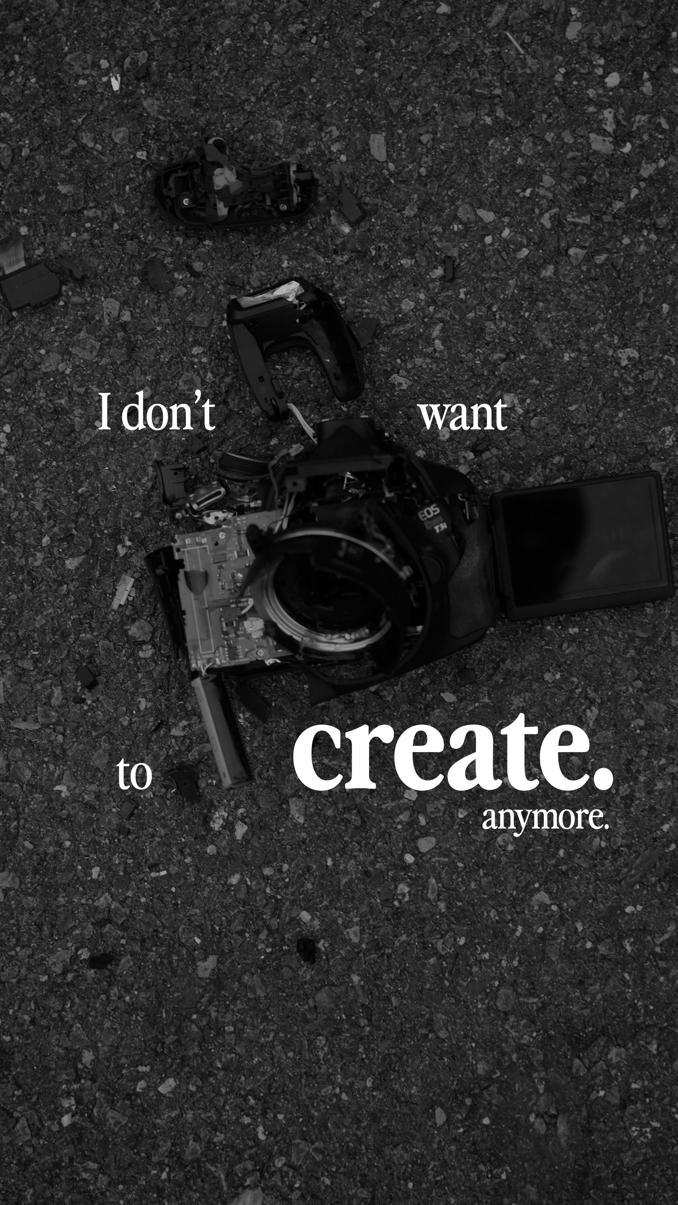 Instagram post by @hfxdrifter for Musicbed. Caption reads: I don’t want to create anymore… At least right....