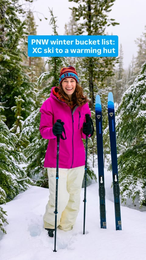 Instagram post by an influencer for RXBAR. Caption reads: #RXBARPartner Cross country skiing to [...].