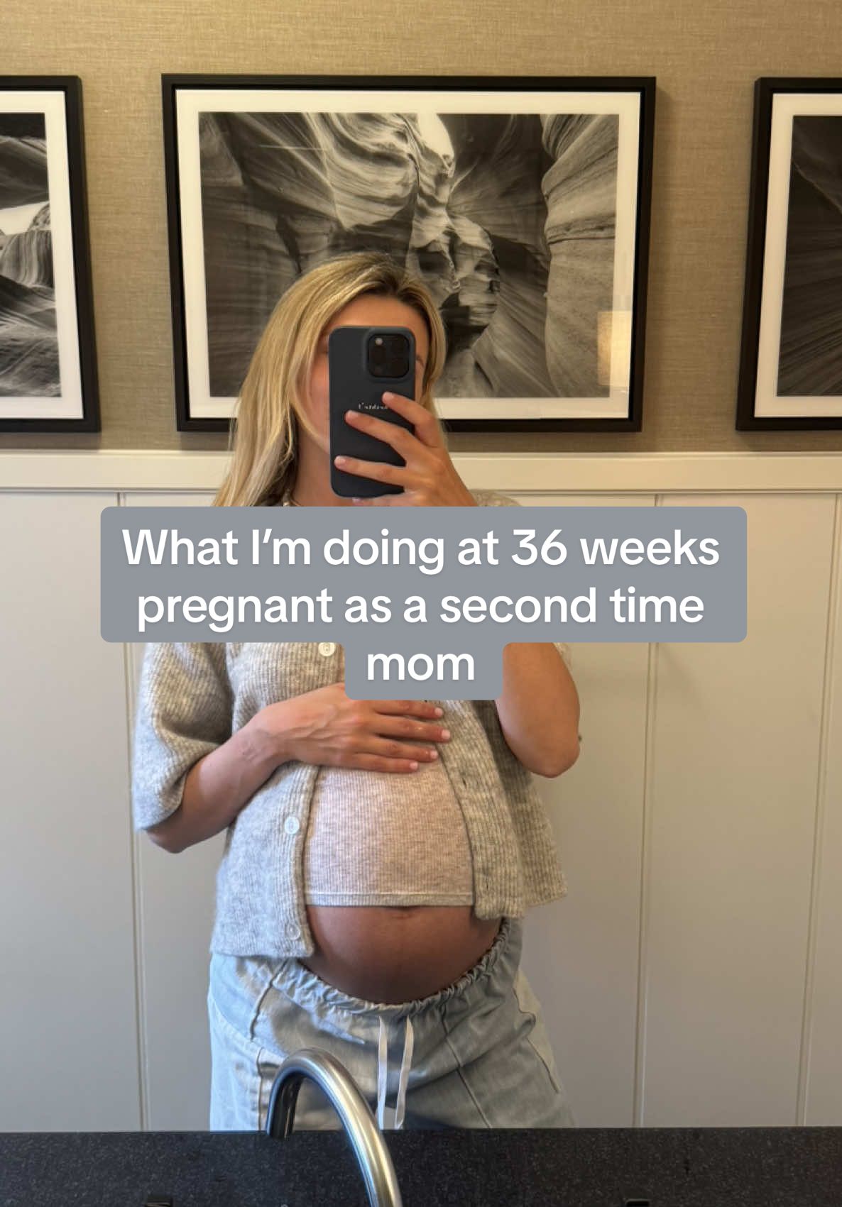 TikTok post by @smileyrileyd for Perelel. Caption reads: [...] tips! Third trimester game-changer →....