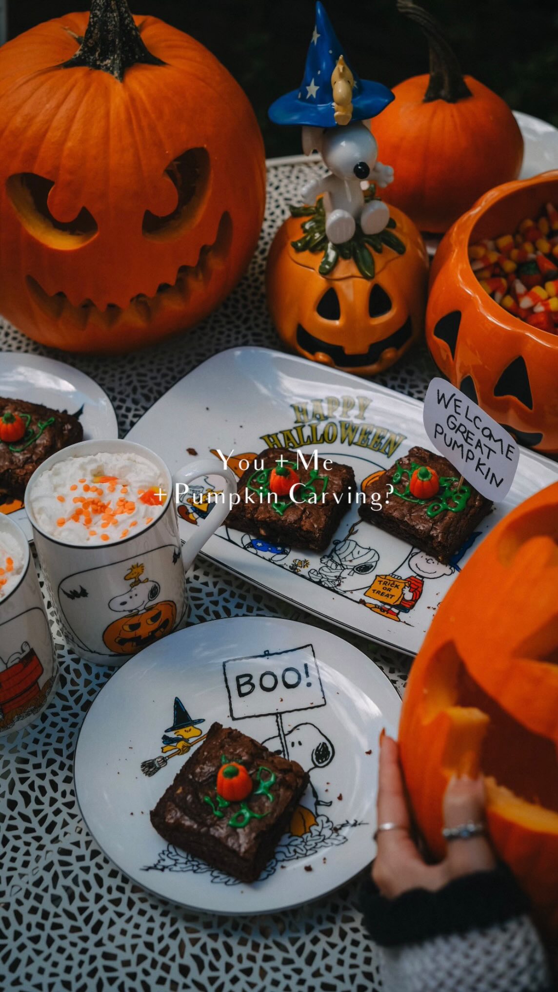 Instagram post by @cosyacademia for Lenox. Caption reads: the person who sent this to you wants to carve....