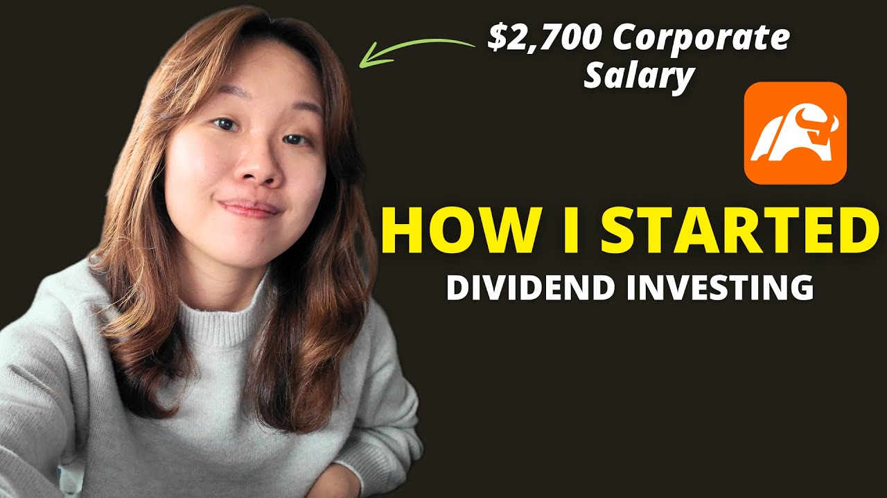 YouTube post by @DemiZhuang for Moomoo. Caption reads: How I Build a $10,000/Year Dividend Portfolio in....
