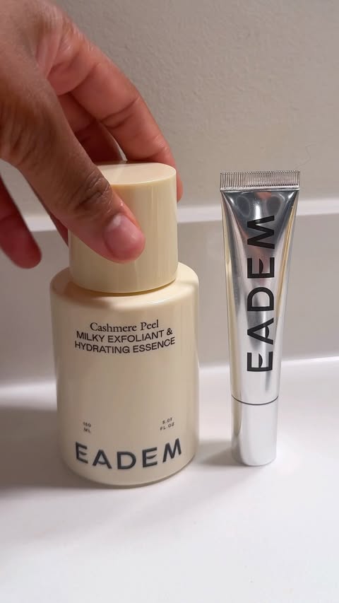 Instagram post by @thetiarawillis for EADEM. Caption reads: [...] actually supports your skin barrier.....