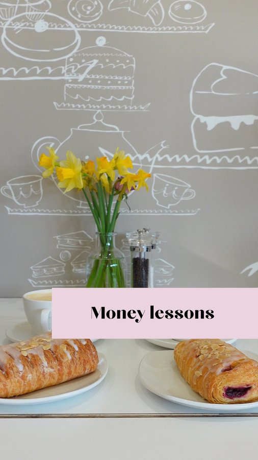 Instagram post by @savingmoneybish for Quizlet. Caption reads: ad I taught myself everything I know about money....