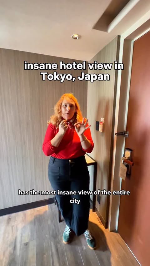 Instagram post by @thewhimsysoul for Hotels.com. Caption reads: you won't believe the view from this hotel room....