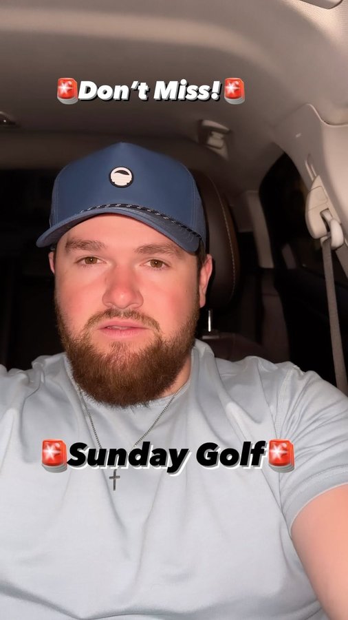Instagram post by @thatgolfdude_ for Sunday Golf. Caption reads: 🚨SUNDAY GOLF ⛳️ 🚨 use code JCLOYD15 and get you....
