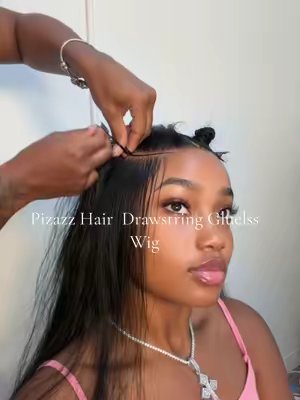 TikTok post by @a_lonah for Pizazz Hair. Caption reads: Go shop @Pizazz Hair Shop @Pizazzhairofficialstore....