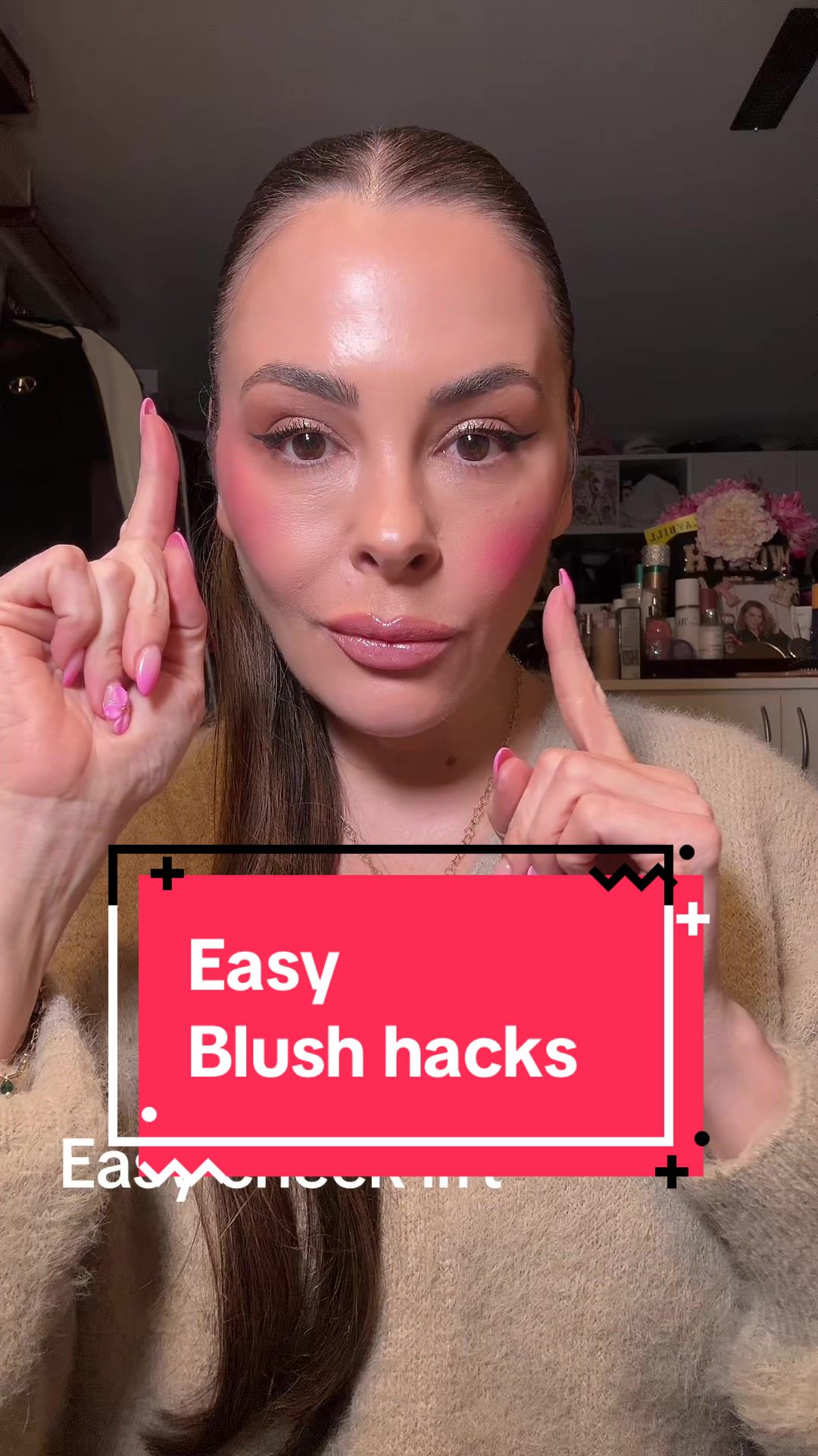 TikTok post by @ericataylor2347 for Kosas. Caption reads: My viral blush and bronzer hacks that I have been....
