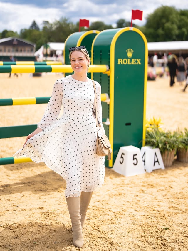 Instagram post by @this_esme for Rolex. Caption reads: [...] the @royalwindsorhorseshow watching the....