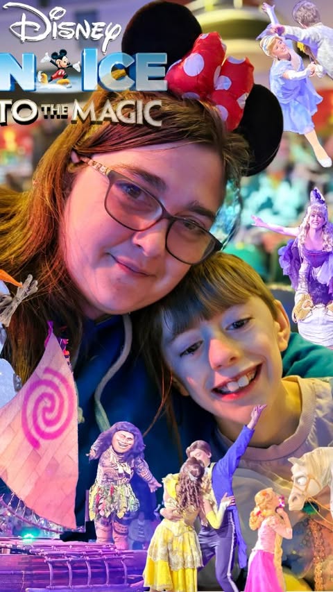 Instagram post by @mummiesrambles for Disney On Ice. Caption reads: [...] we hopped on an adventure to see....
