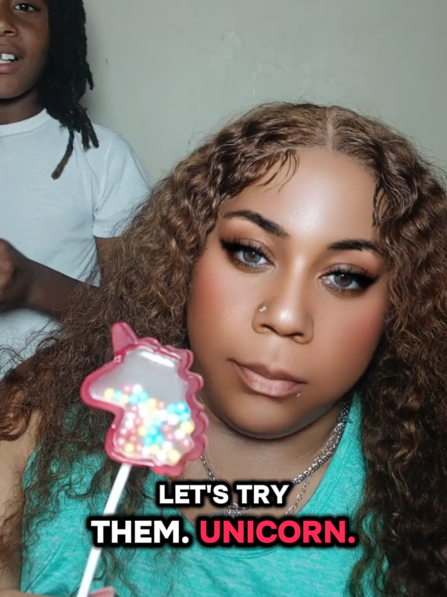 TikTok post by @msred388 for Happy Global Choice. Caption reads: [...] #candyreview #candymaster @HAPPY GLOBAL....