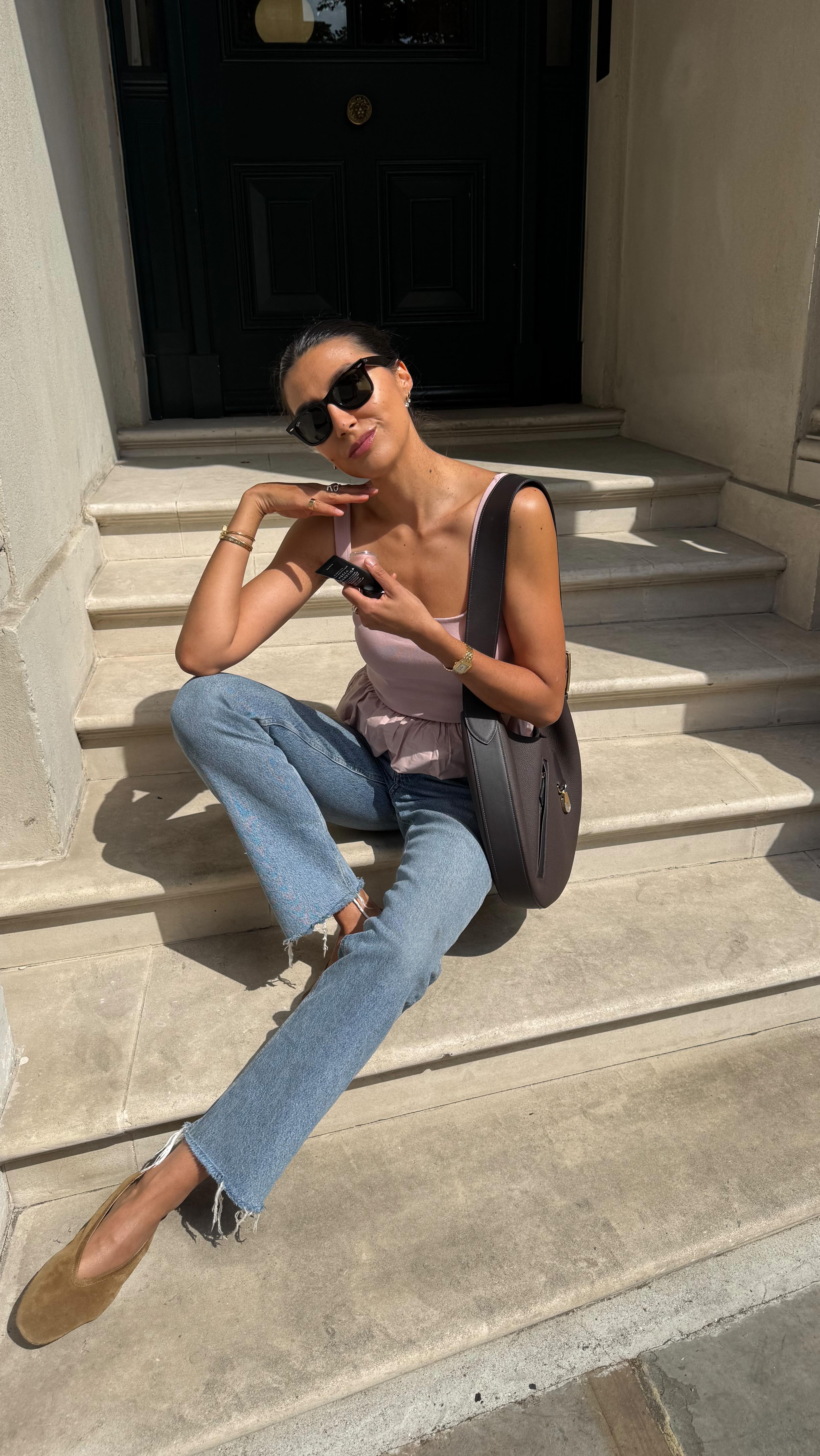 Instagram post by @tijanserena for Mecca Cosmetica. Caption reads: SPF is the most important step in my routine and....