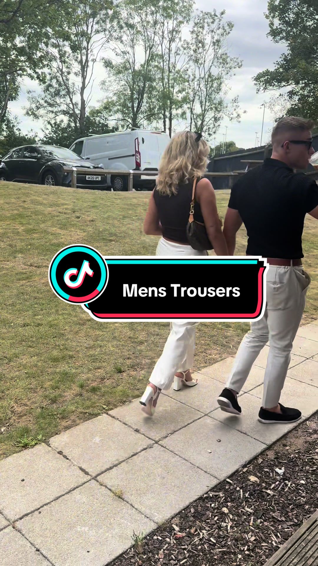 TikTok post by @life.with.robertjames for Legend London. Caption reads: Men’s Trousers from @Legend London 🤌🏼!! ....