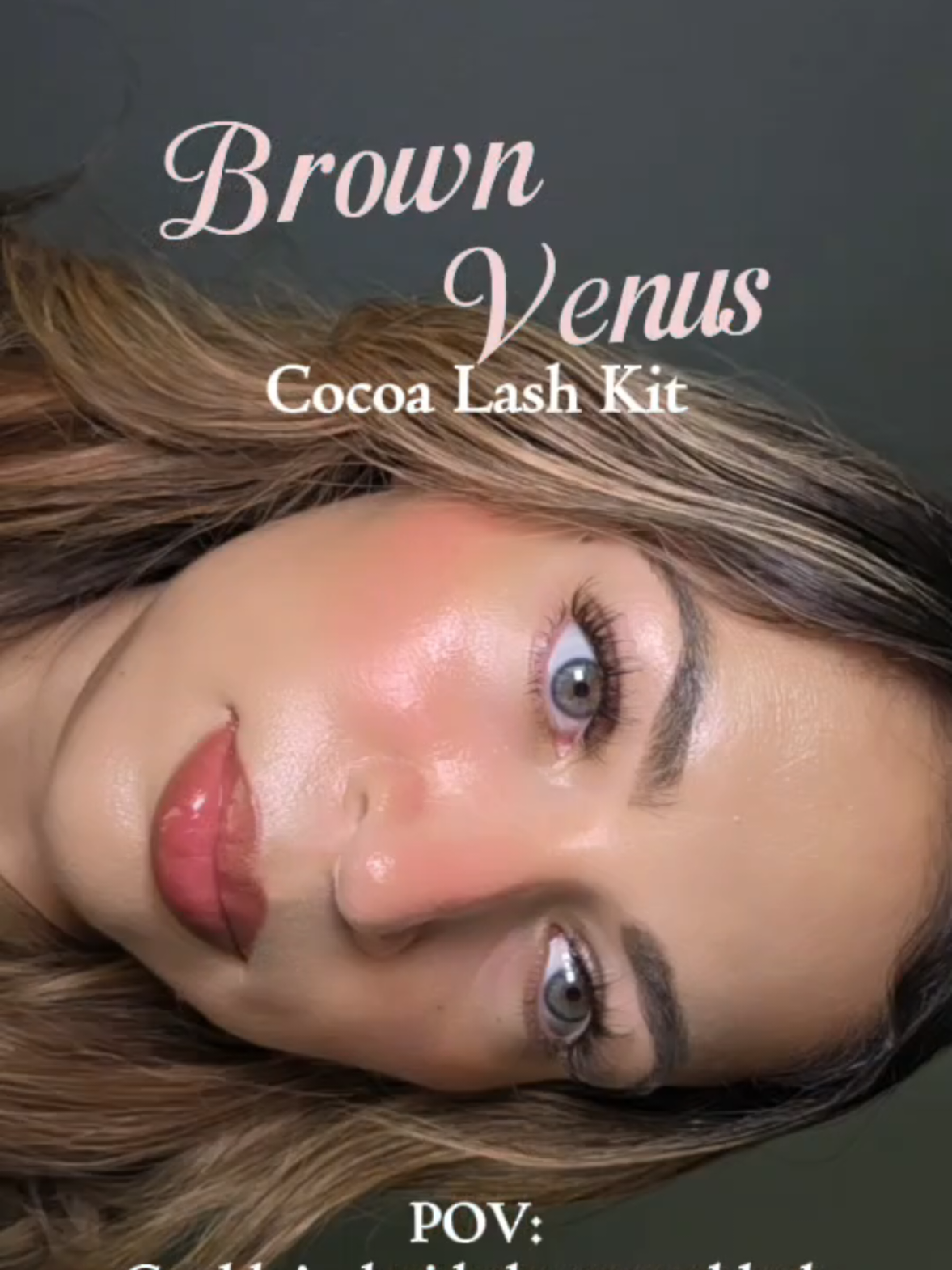 TikTok post by @elissa.90 for Brownvenus. Caption reads: @Brownvenus New Hybrid Lashes Black Brown 🖤🤎✨️....