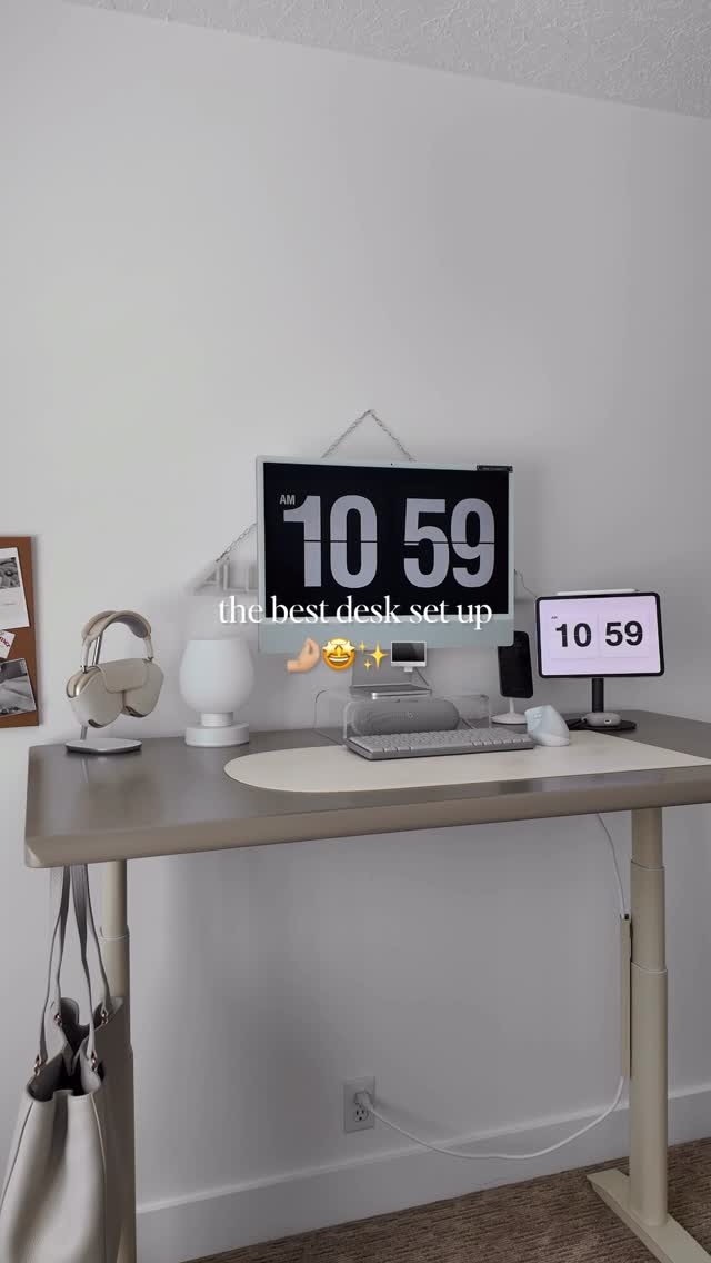 Instagram post by @alliemariedigital for Autonomous. Caption reads: I’ve had the @autonomousdotai SmartDesk 5 Pro for....