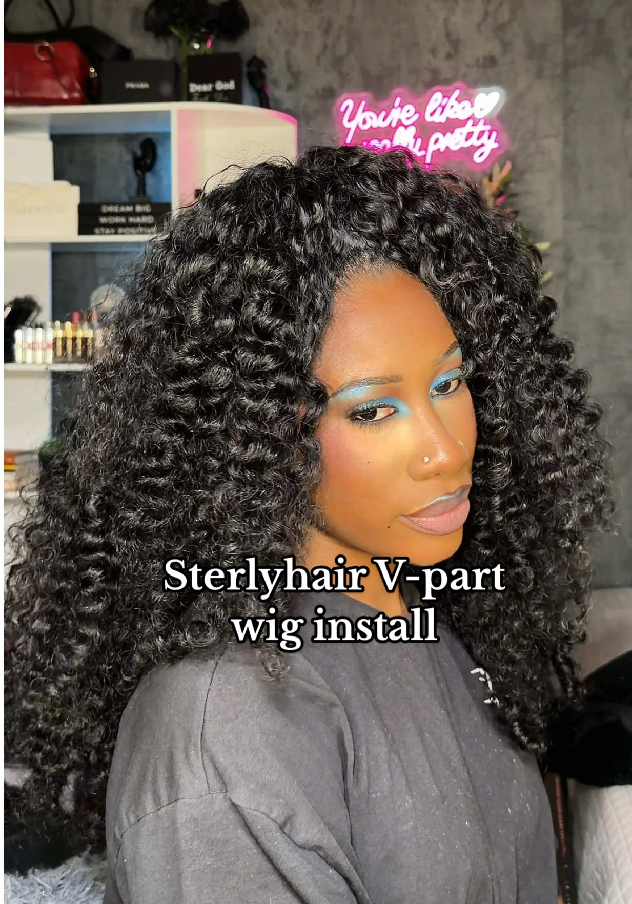 TikTok post by @arriisbad for Sterly Hair. Caption reads: [...] on my short natural hair. Hair from....