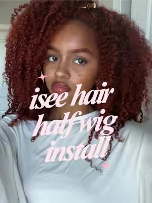 TikTok post by @astr4lwrld for ISEE Hair. Caption reads: [...] finally share the hair details yall 🤗....