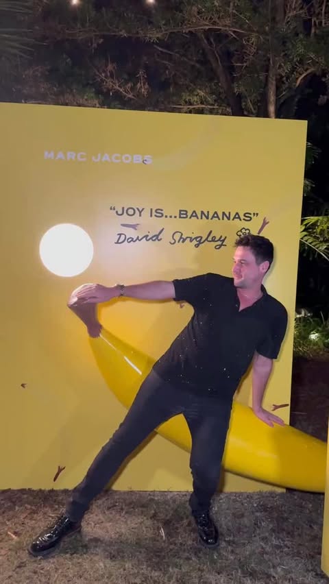 Instagram post by @alexbplanet for Champagne Ruinart. Caption reads: Hello @artbasel ! Thank you @marcjacobs for having....