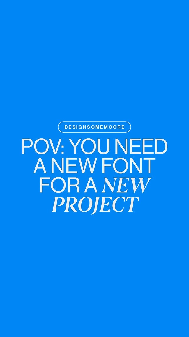 Instagram post by @designsomemoore for Envato. Caption reads: [...] flies when you’re scrolling through @envato....