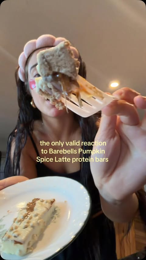 Instagram post by @fuelwithmo for Barebells Functional Foods. Caption reads: @barebells.usa just dropped their Pumpkin Spice....
