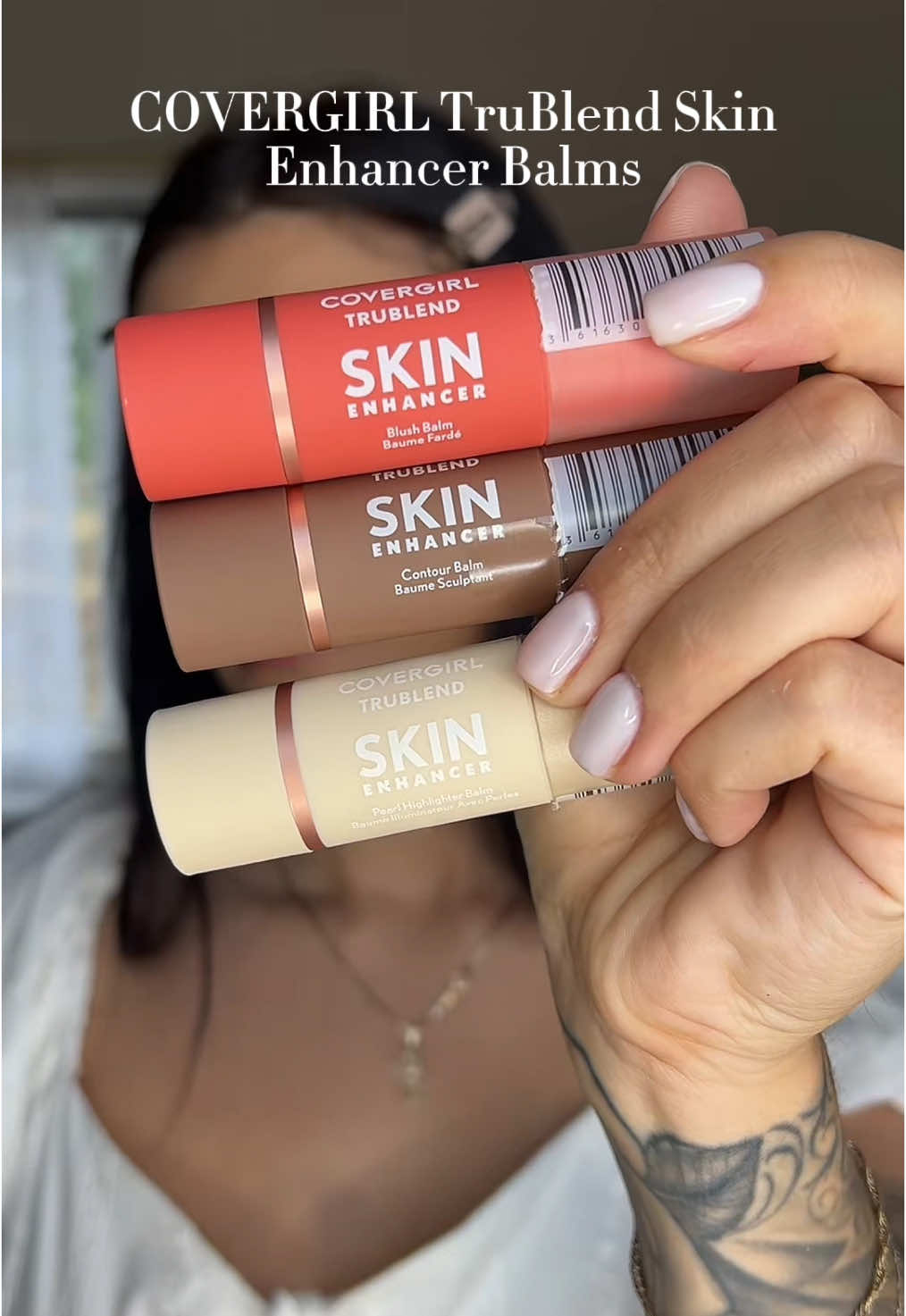 TikTok post by @honeygirlmua for COVERGIRL. Caption reads: @Covergirl US Trublend Skin Enhancer [...].