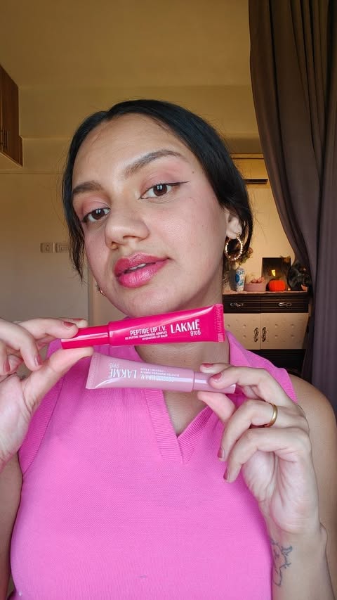 Instagram post by @venessa.pinto for Lakmé Skin. Caption reads: This is your reminder to give your lips some love....