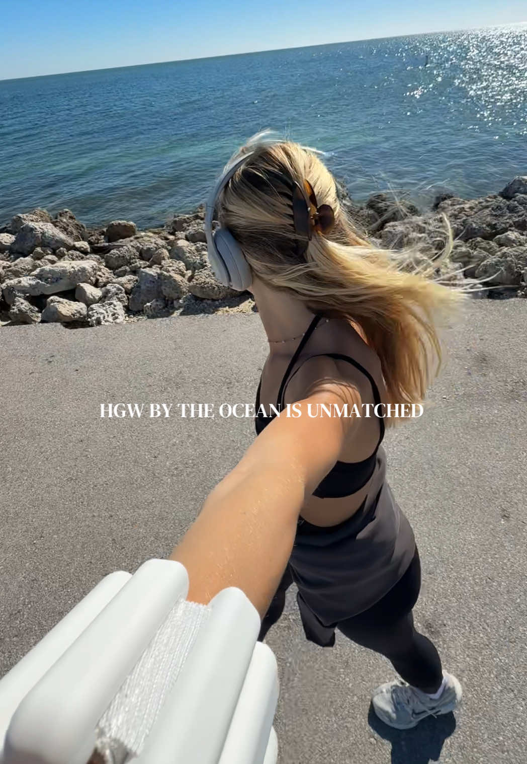 TikTok post by @aubreyhondros for Bala. Caption reads: [...] BY THE OCEAN ARE UNMATCHED & ofc with @BALA....