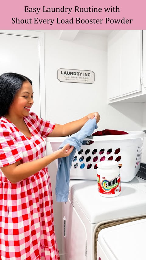 Instagram post by @gizweezy for New Engen Creators. Caption reads: #ad Laundry isn’t a chore in our house… it’s a....