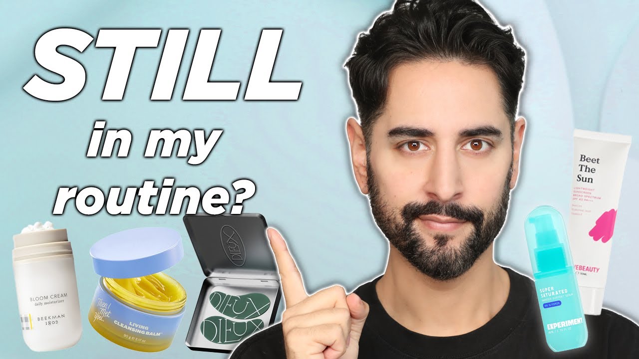 YouTube post by @JamesWelsh for KraveBeauty. Caption reads: One Year Later… These Products Still Have Me in a....