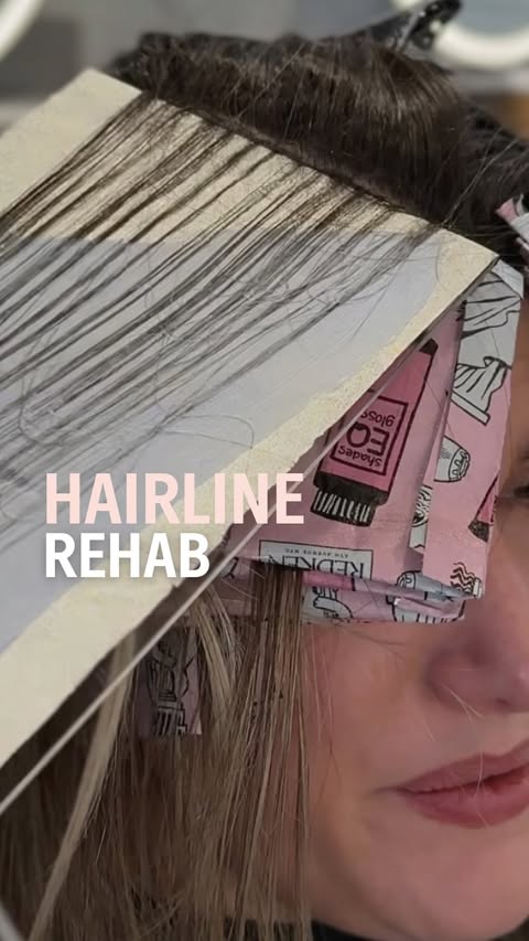 Instagram post by @sarabotsfordhair for Framar. Caption reads: From grown-out to soft + elevated in one....