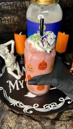 Instagram post by @amanda_roussin for Protein World. Caption reads: [...] brewing up some Halloween magic with....