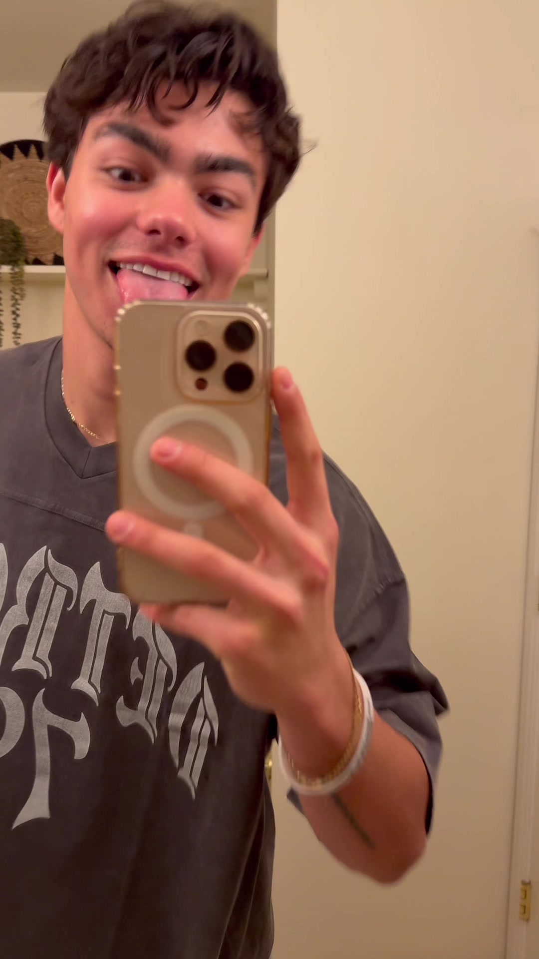 TikTok post by @themalachibarton for hollister. Caption reads: #hollisterpartner Spend a day in my life fitted up....