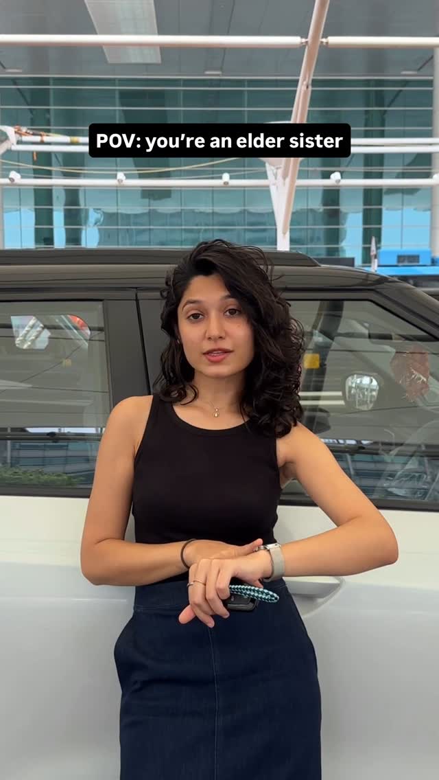 Instagram post by @adhwan.kapoor for OneCard. Caption reads: Fulfilling elder sister duties every time my....