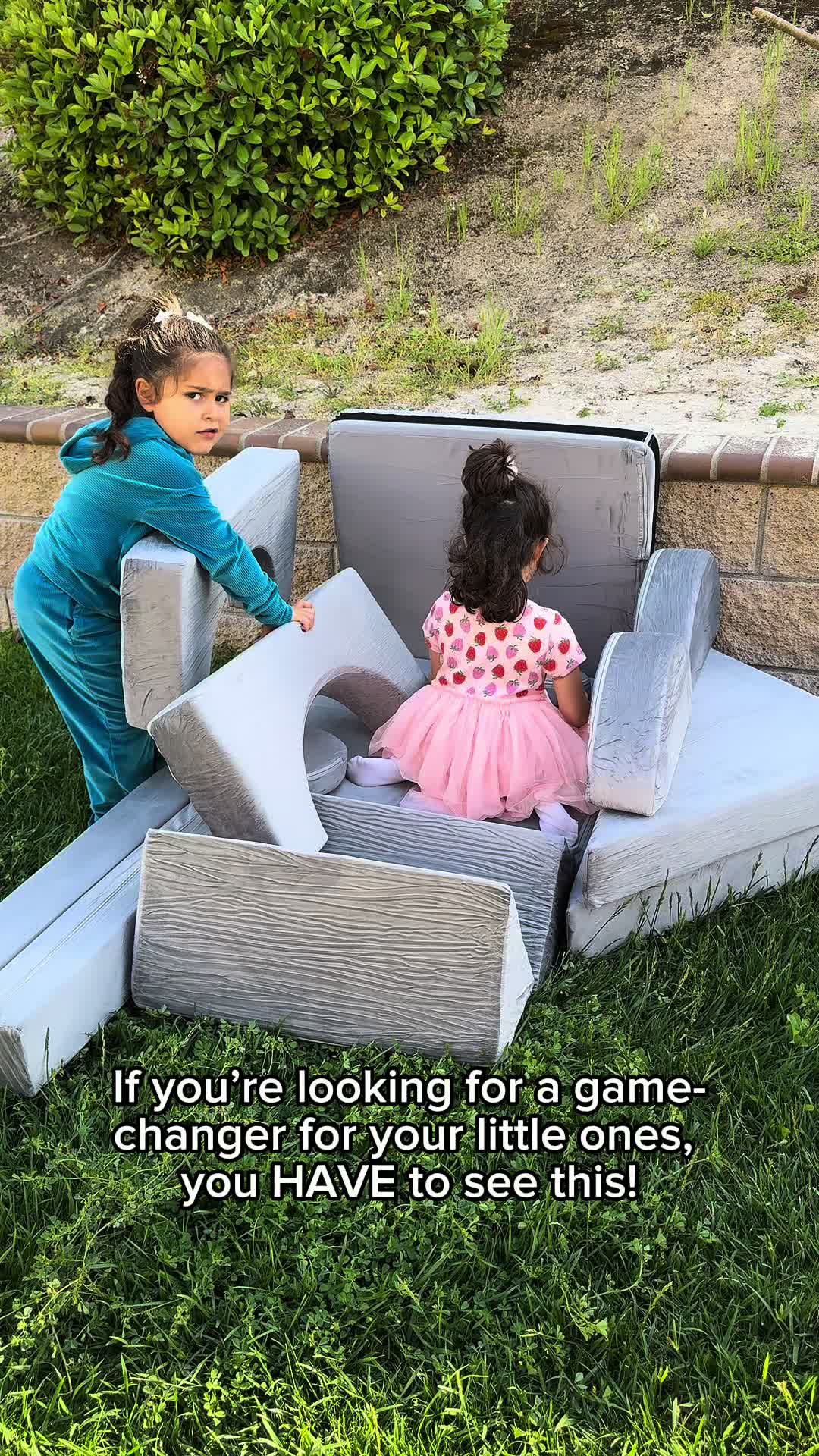 TikTok post by @melisssaus for Kangaroo Hoppers. Caption reads: AD @Kangaroo Hoppers  🤍🤍 #playground #collab #ad....