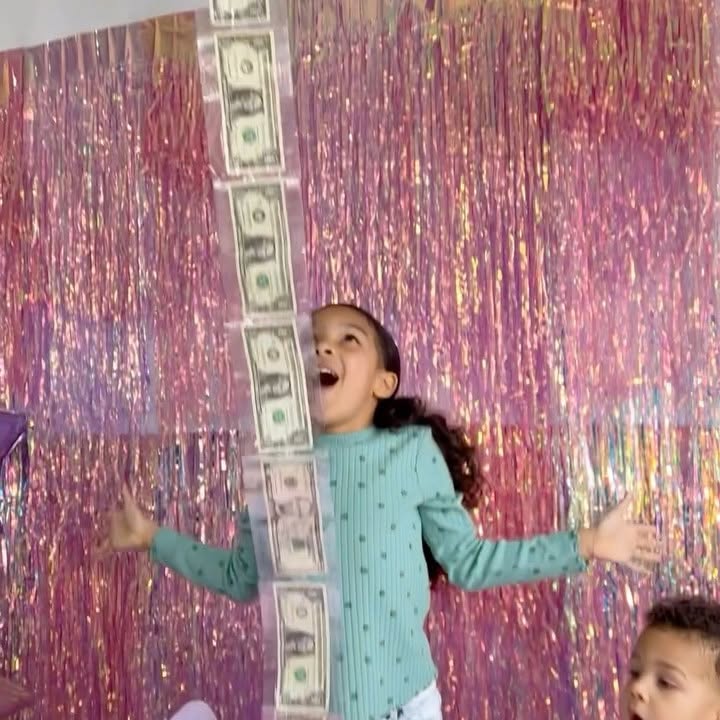 Instagram post by @thematernalhobbyist for Party City. Caption reads: Surprise them on their special day with this Money....