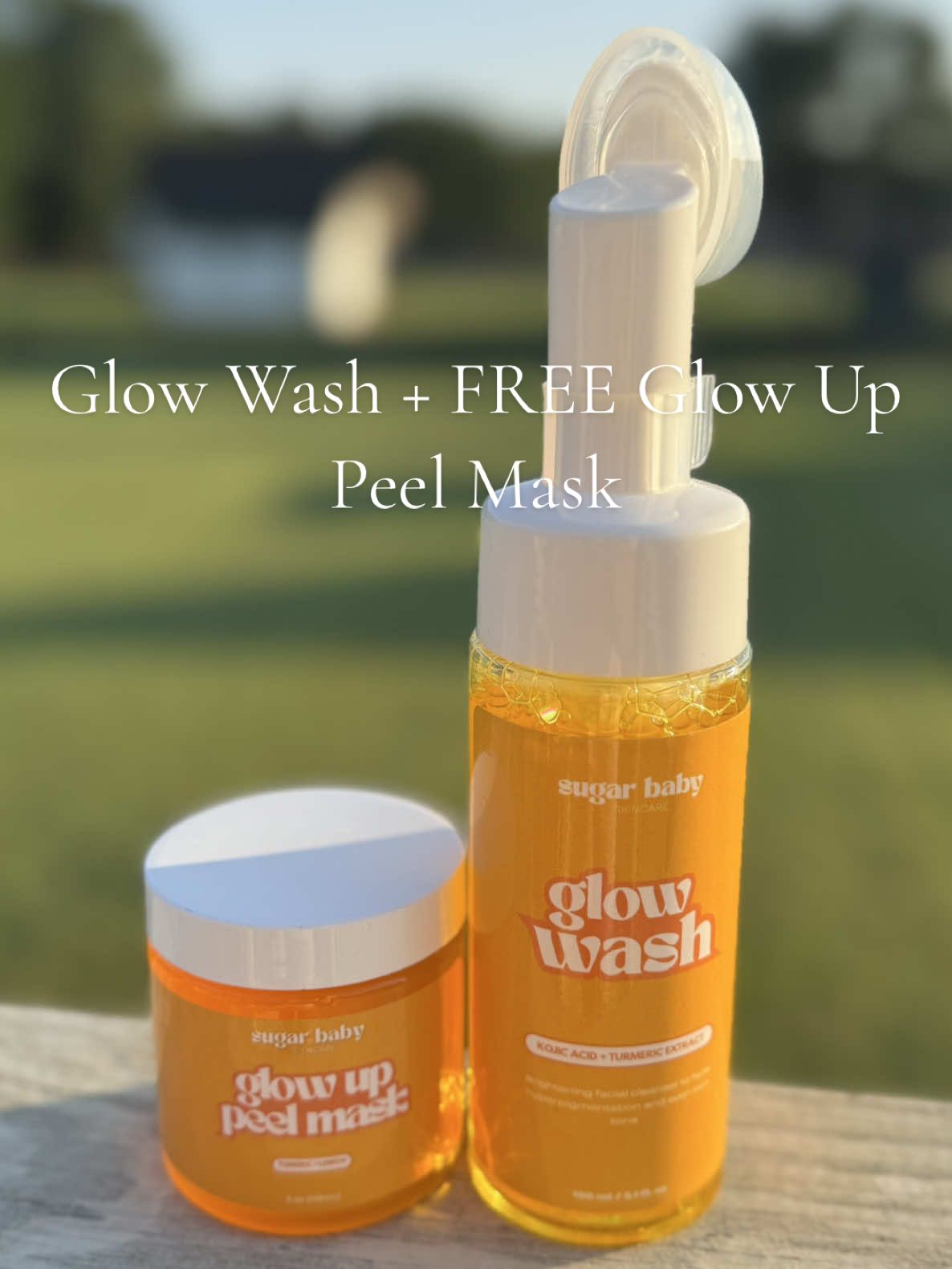 TikTok post by @mandylewis87 for Sugar Baby Care. Caption reads: If you want the extra glow with tightening this is....
