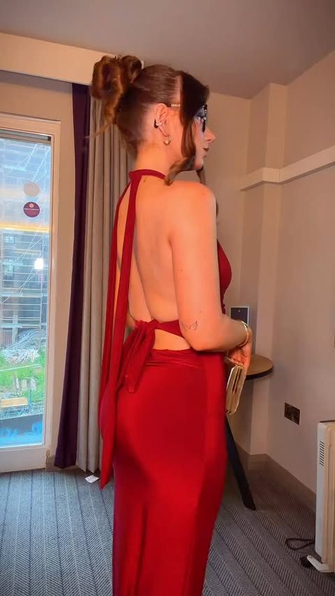 Instagram post by @chloedavo_x for Rebellious Fashion. Caption reads: The dress😍🥰 @rebelliousfashion #ad....
