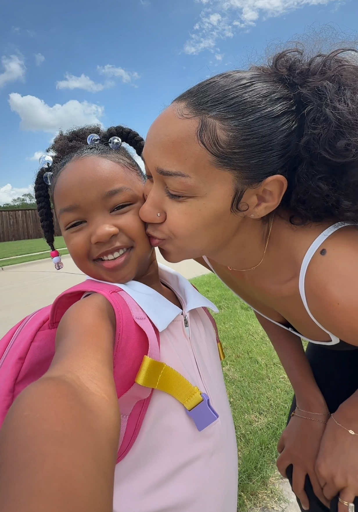 TikTok post by @jaylabrenae5 for Cheerios. Caption reads: Watch out school, here comes Nyla B!....