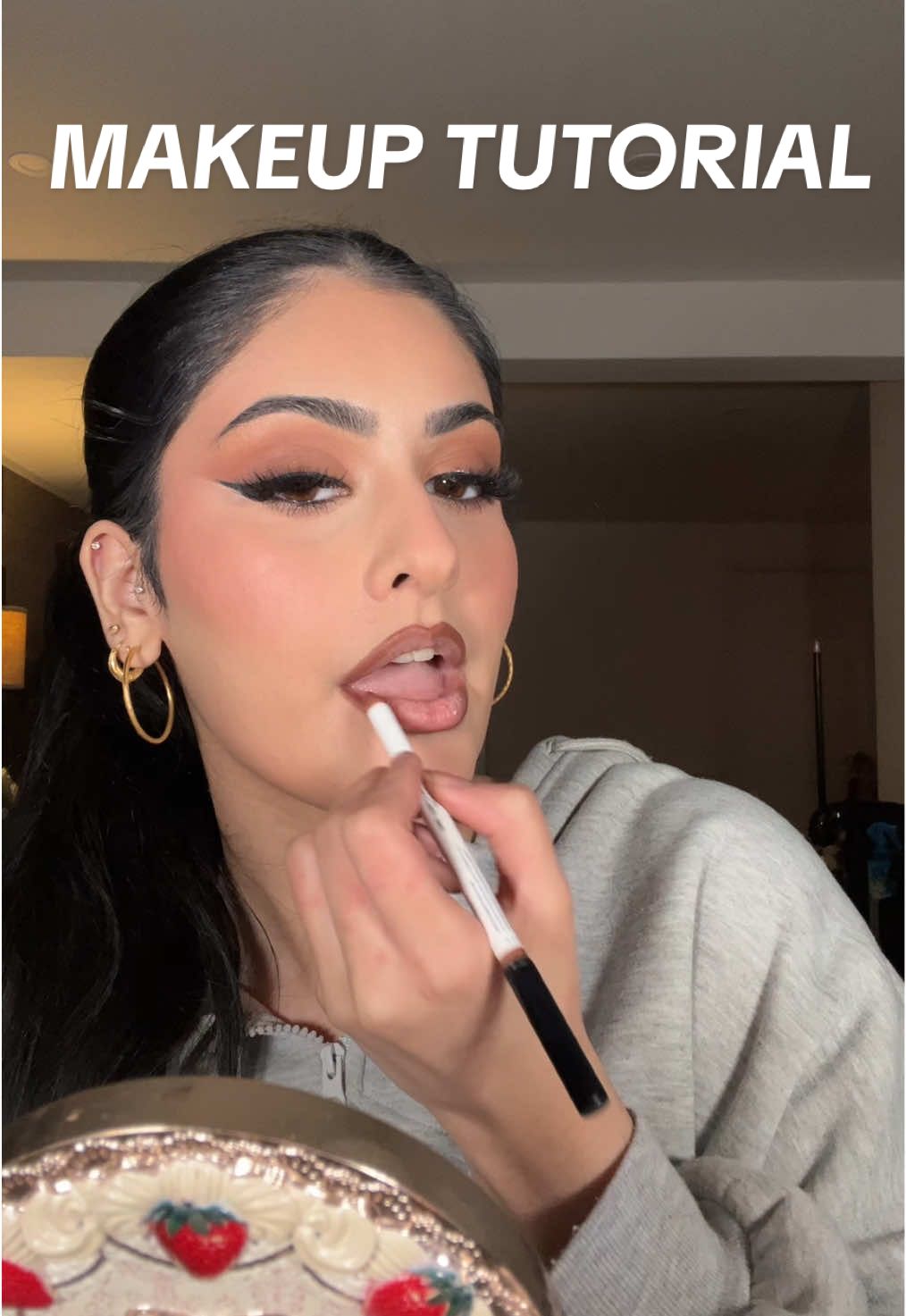 TikTok post by @mahikeyani_ for Charlotte Tilbury. Caption reads: Makeup tutorial/ unboxing @PLOUISE  @YSL Beauty ....