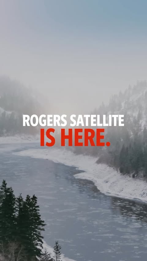 Instagram post by @cp0031 for Rogers. Caption reads: Rogers Satellite is here and now it powers [...].