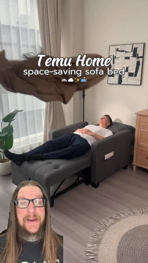 Instagram post by @zach_shirk for Temu. Caption reads: [...] relax! code: kcx8548
link:....