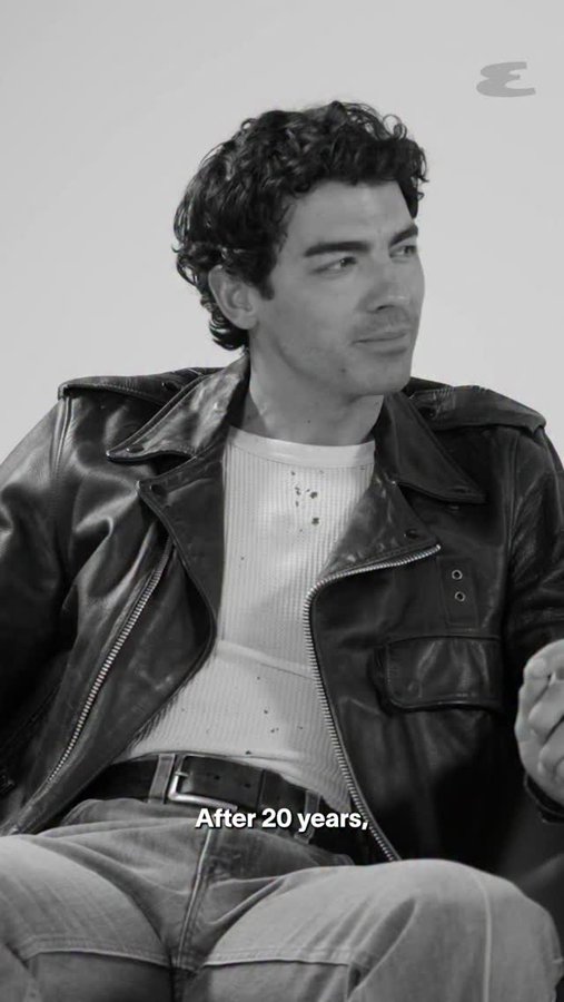 Instagram post by @michaeljsebastian for Esquire. Caption reads: The #JonasBrothers have learned a few things over....